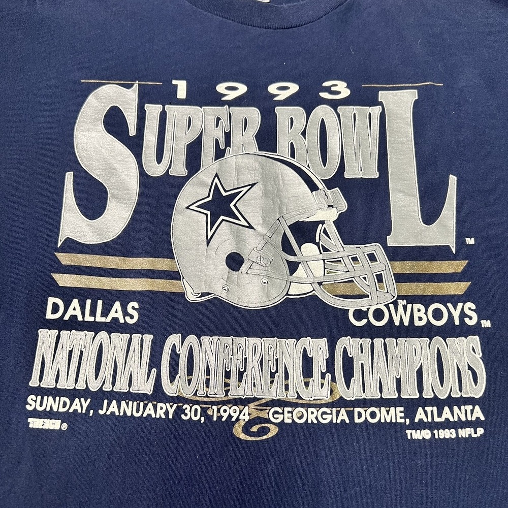 1992 Buffalo Bills Dallas Cowboys 27th Super Bowl Vintage T-shirt Sz XL NFL - Picture 4 of 8